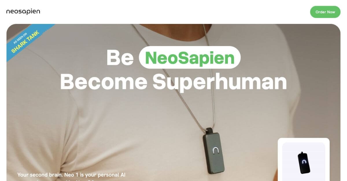 NeoSapien webpage