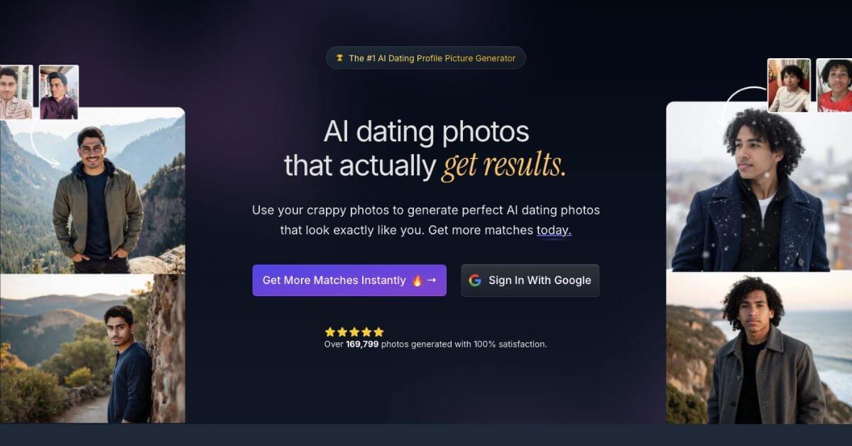 DatingShoot webpage
