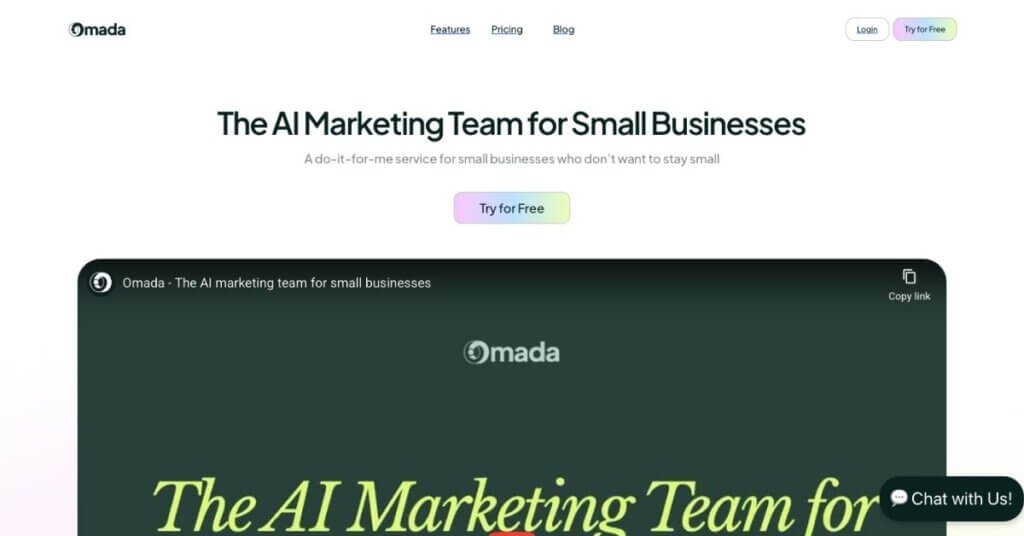 Omada webpage