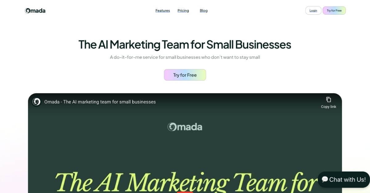 Omada webpage
