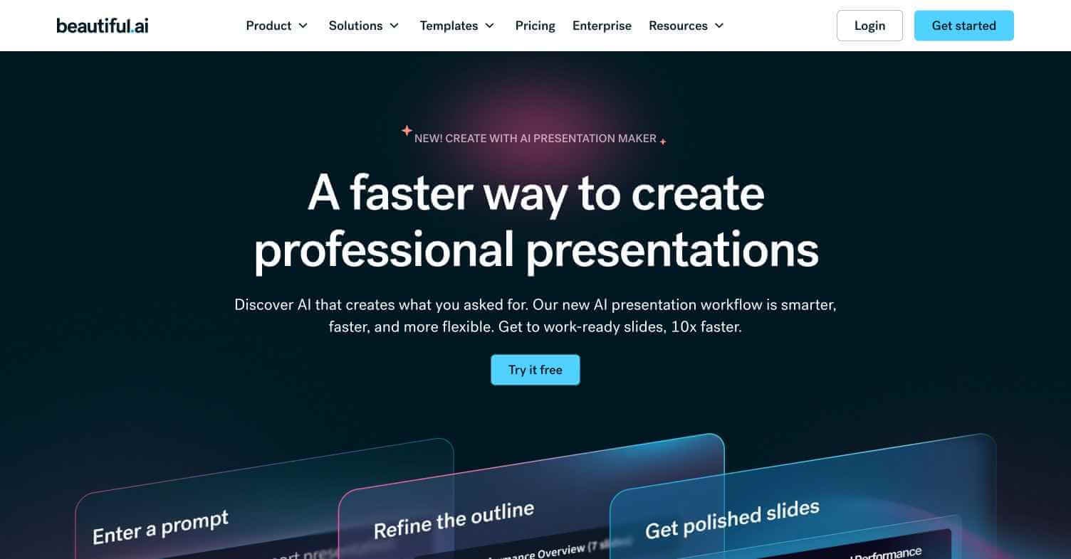 Beautiful AI webpage
