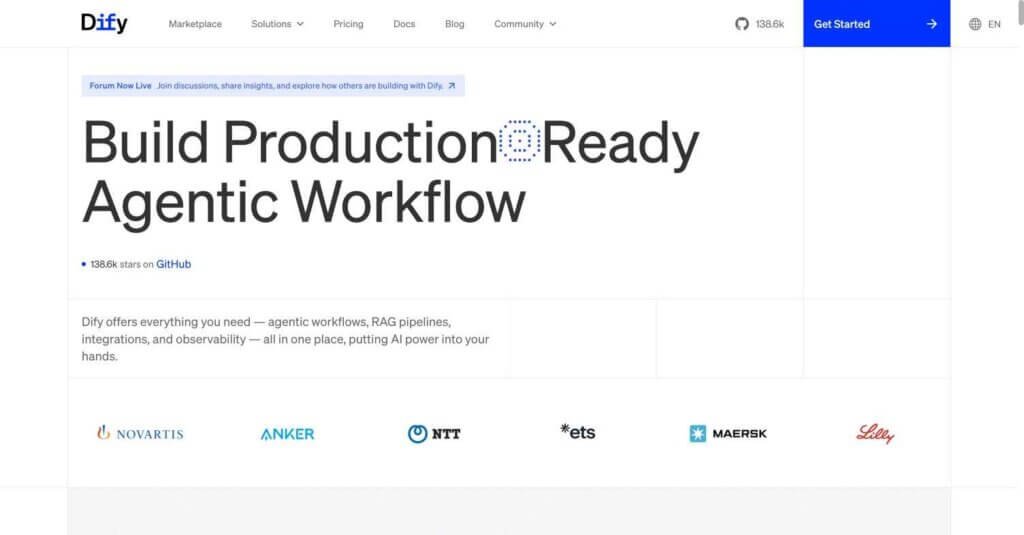 Dify webpage