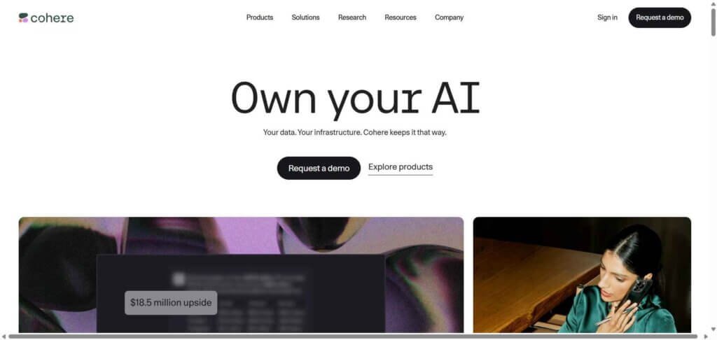 Cohere Webpage