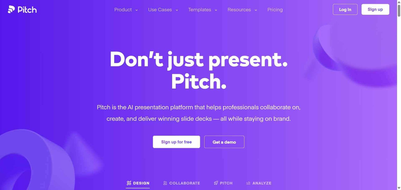 Pitch Webpage