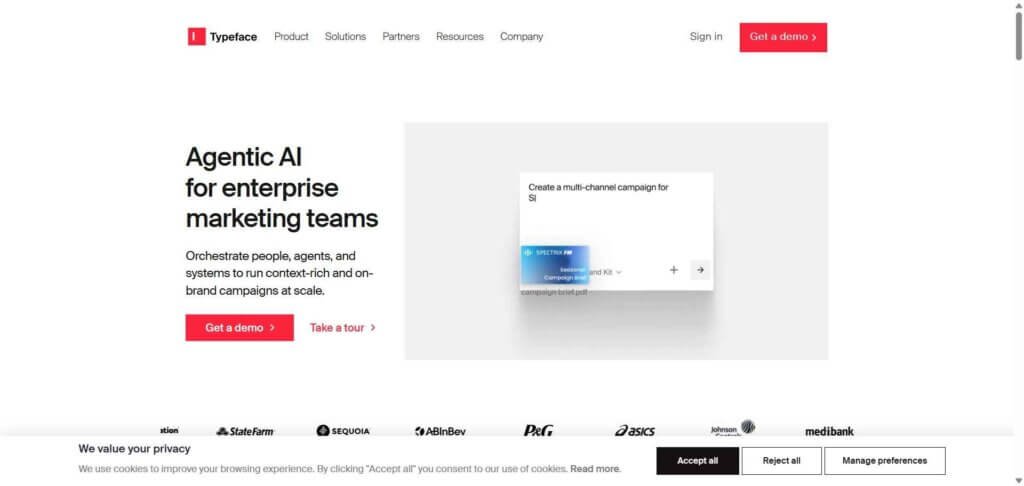 Typeface Webpage