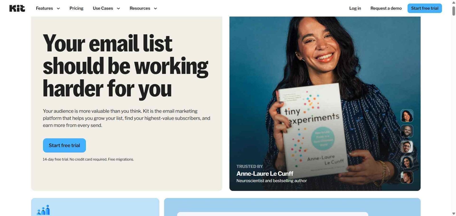 ConvertKit Webpage