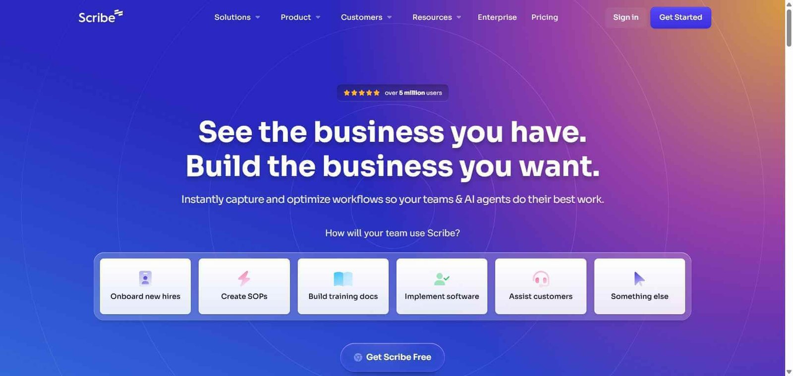 Scribe Webpage