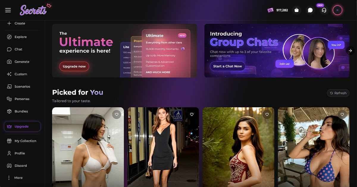 Secrets AI Webpage