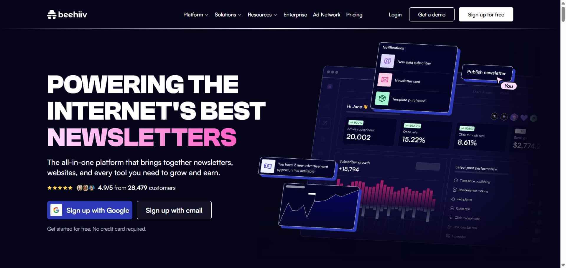 Beehiiv Webpage