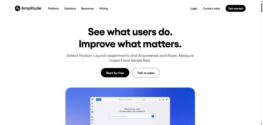 Amplitude Webpage