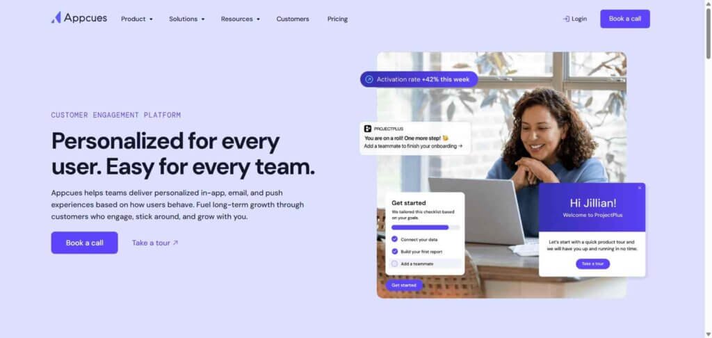 Appcues Webpage