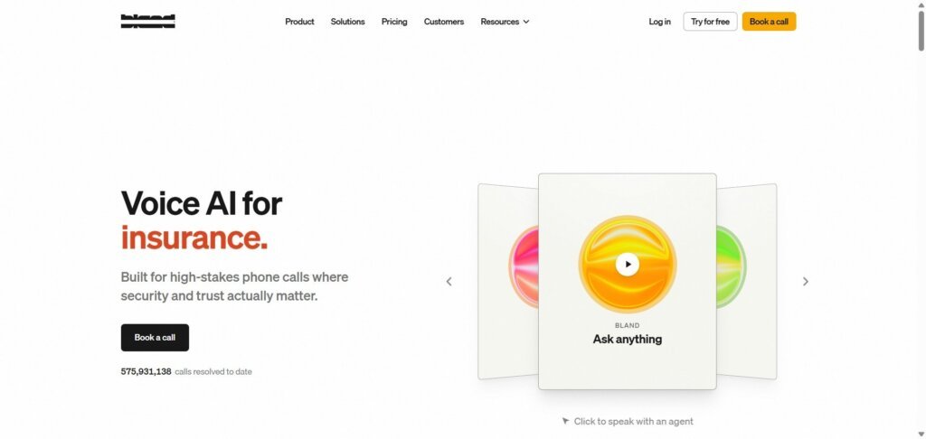 Bland AI Webpage