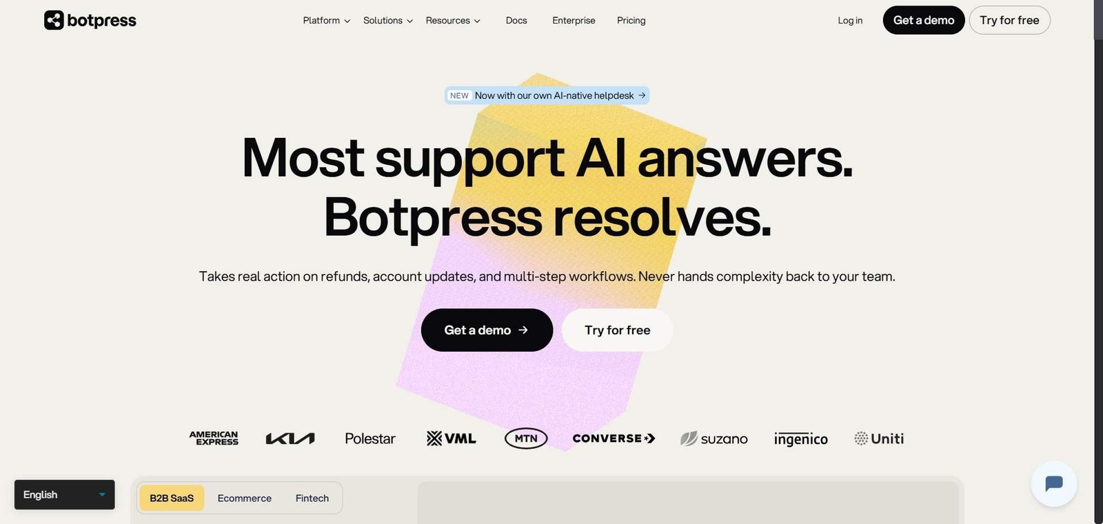 Botpress Webpage