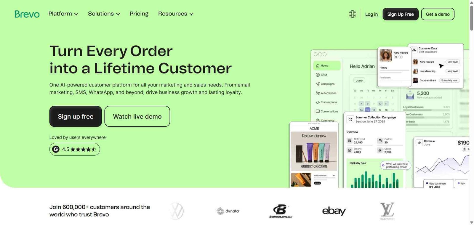 Brevo Webpage