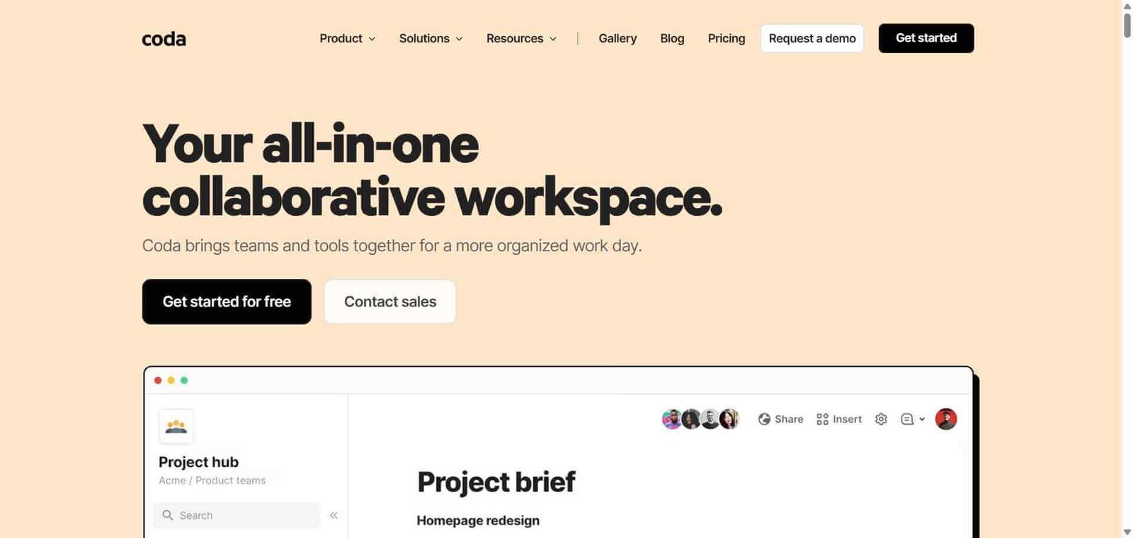 Coda AI Webpage