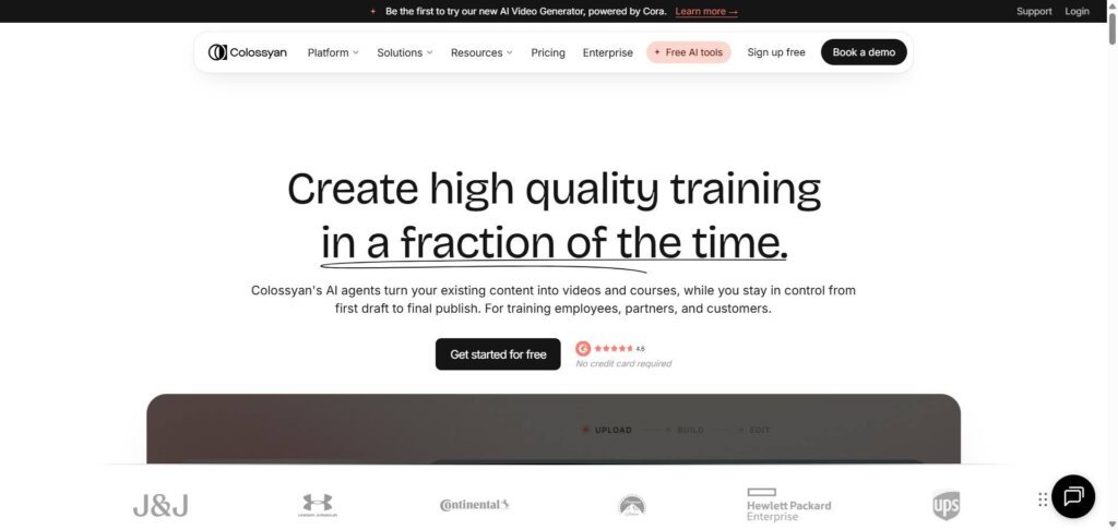 Colossyan Webpage