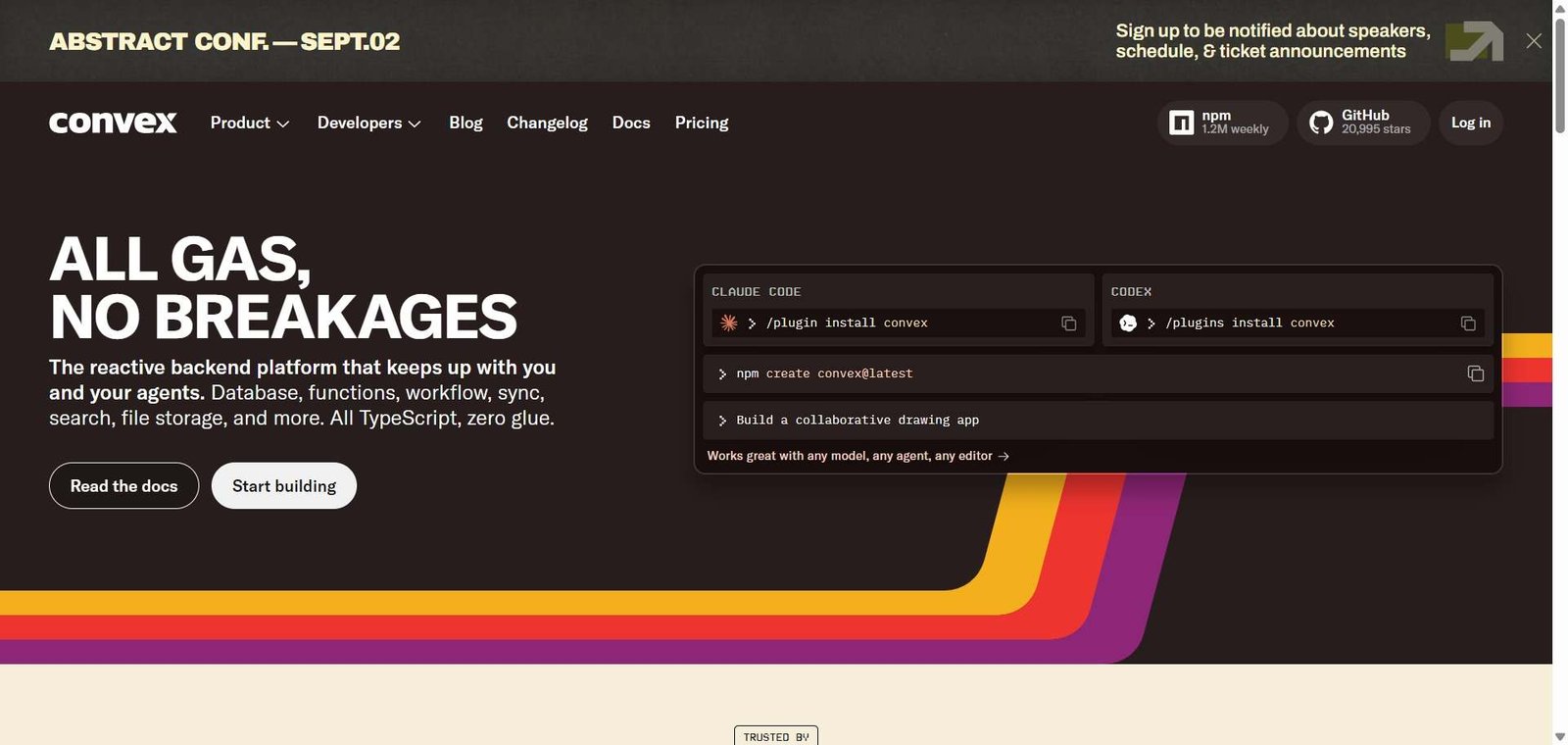 Convex Webpage