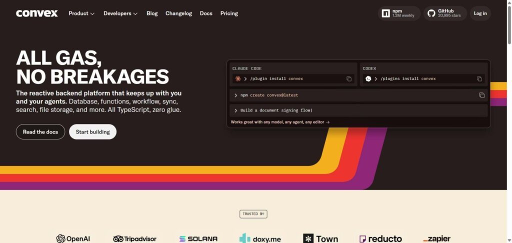 Convex Webpage