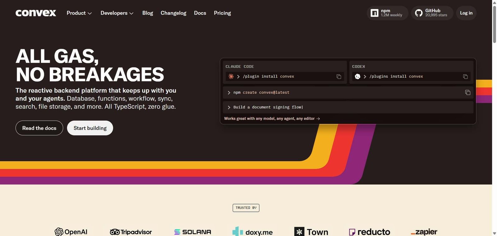 Convex Webpage