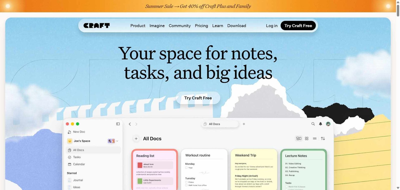 Craft Webpage