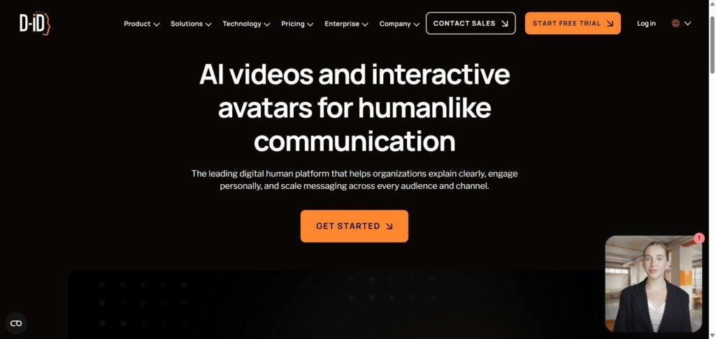 D-ID Webpage