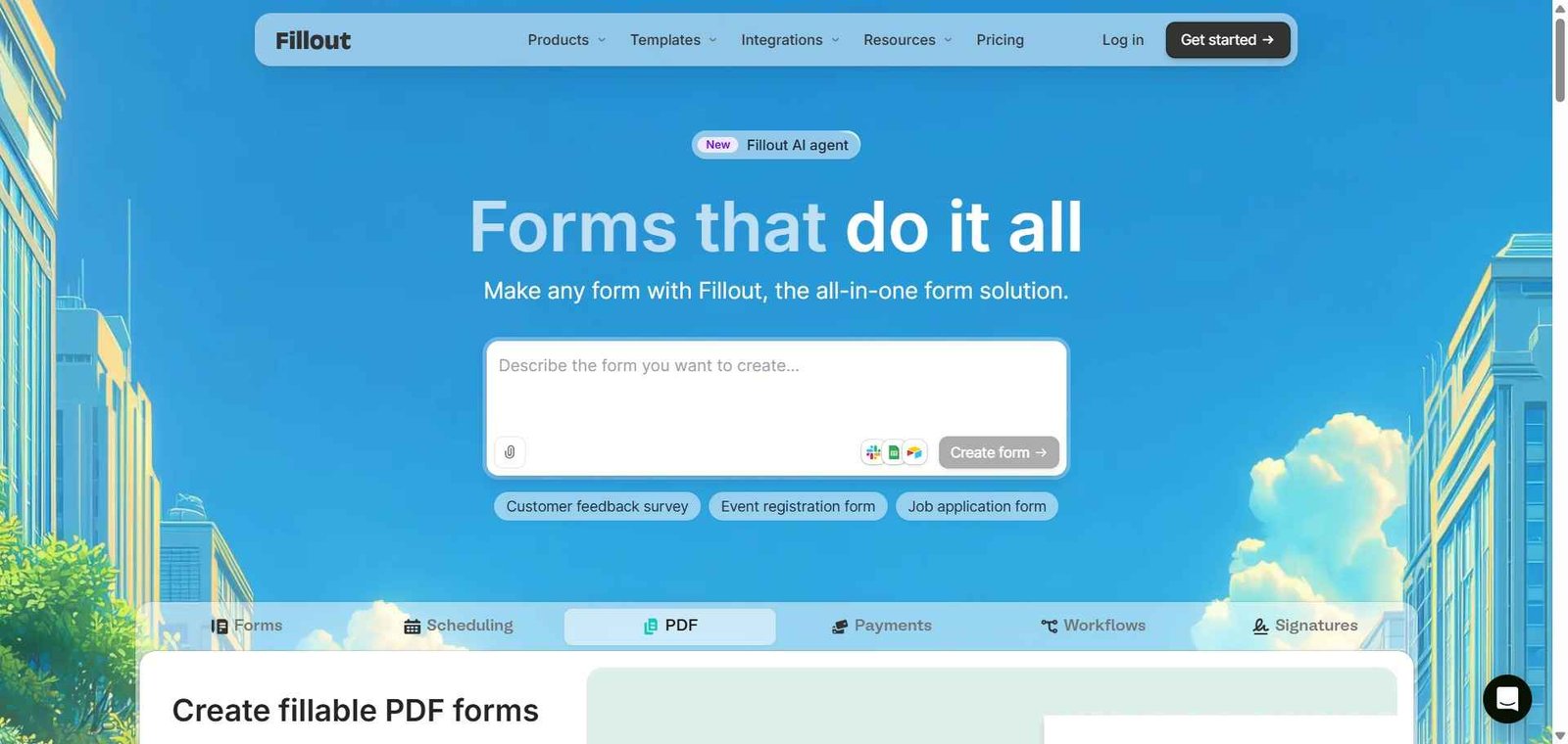 Fillout Webpage