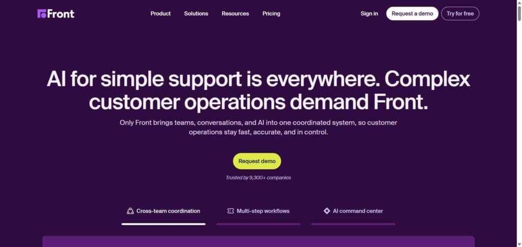 Front Webpage
