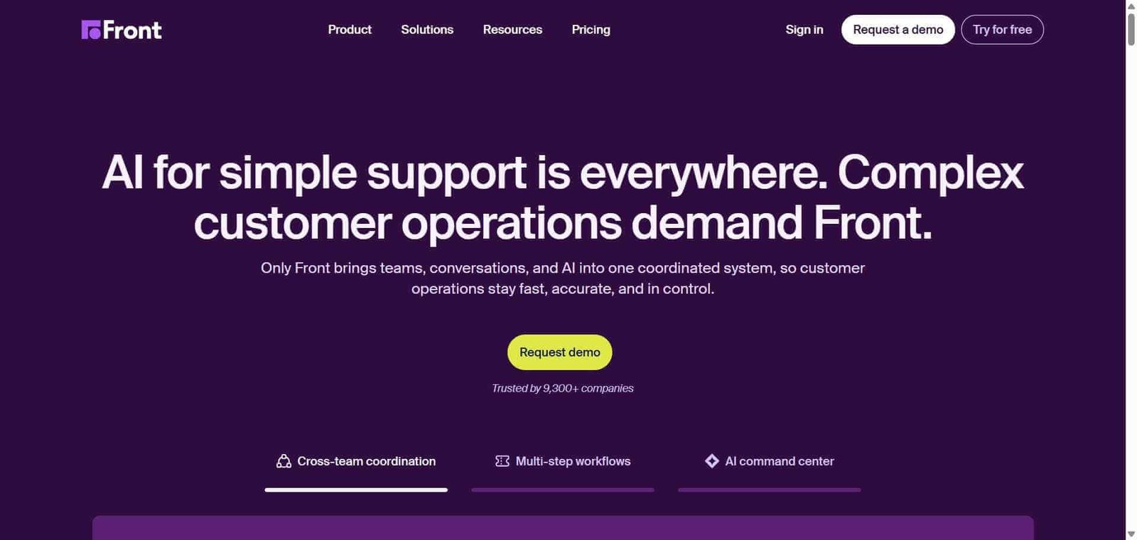 Front Webpage