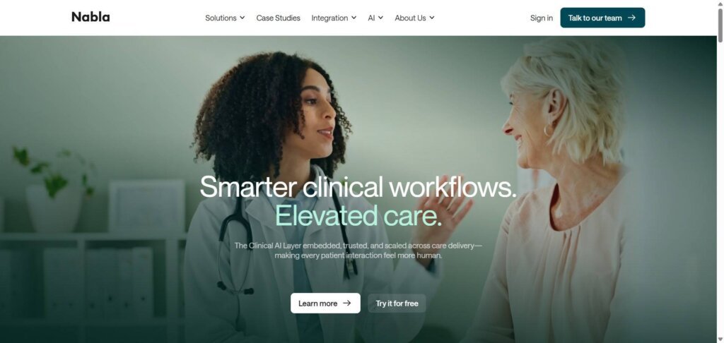 Nabla Webpage