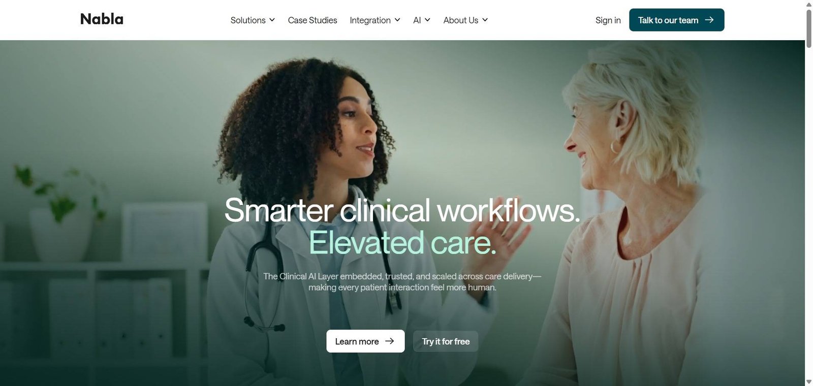Nabla Webpage