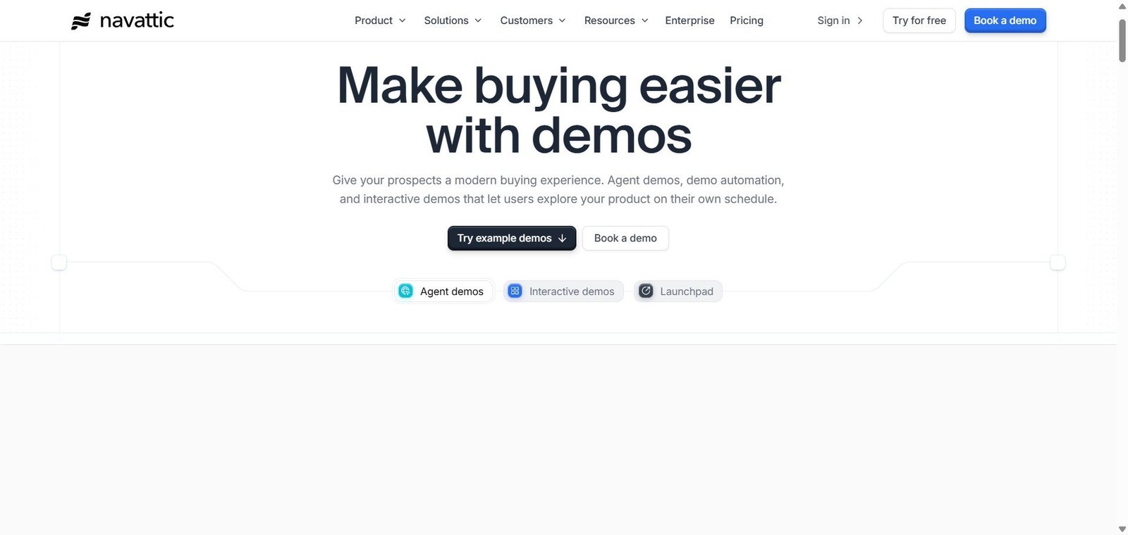 Navattic Webpage