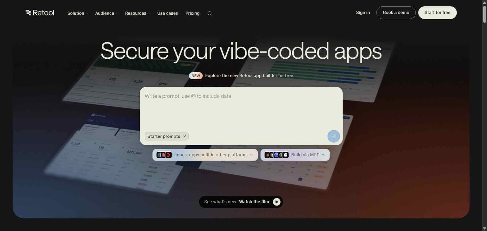 Retool Webpage