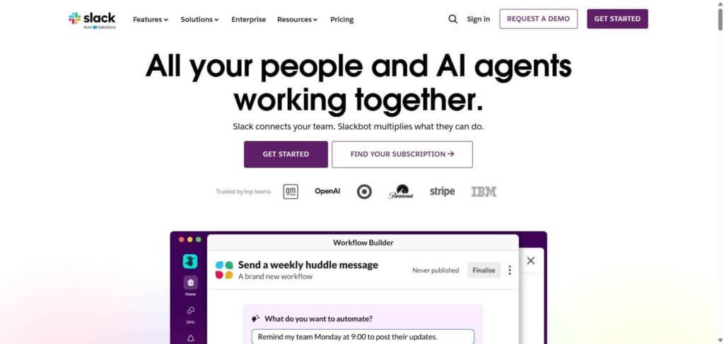 Slack Webpage