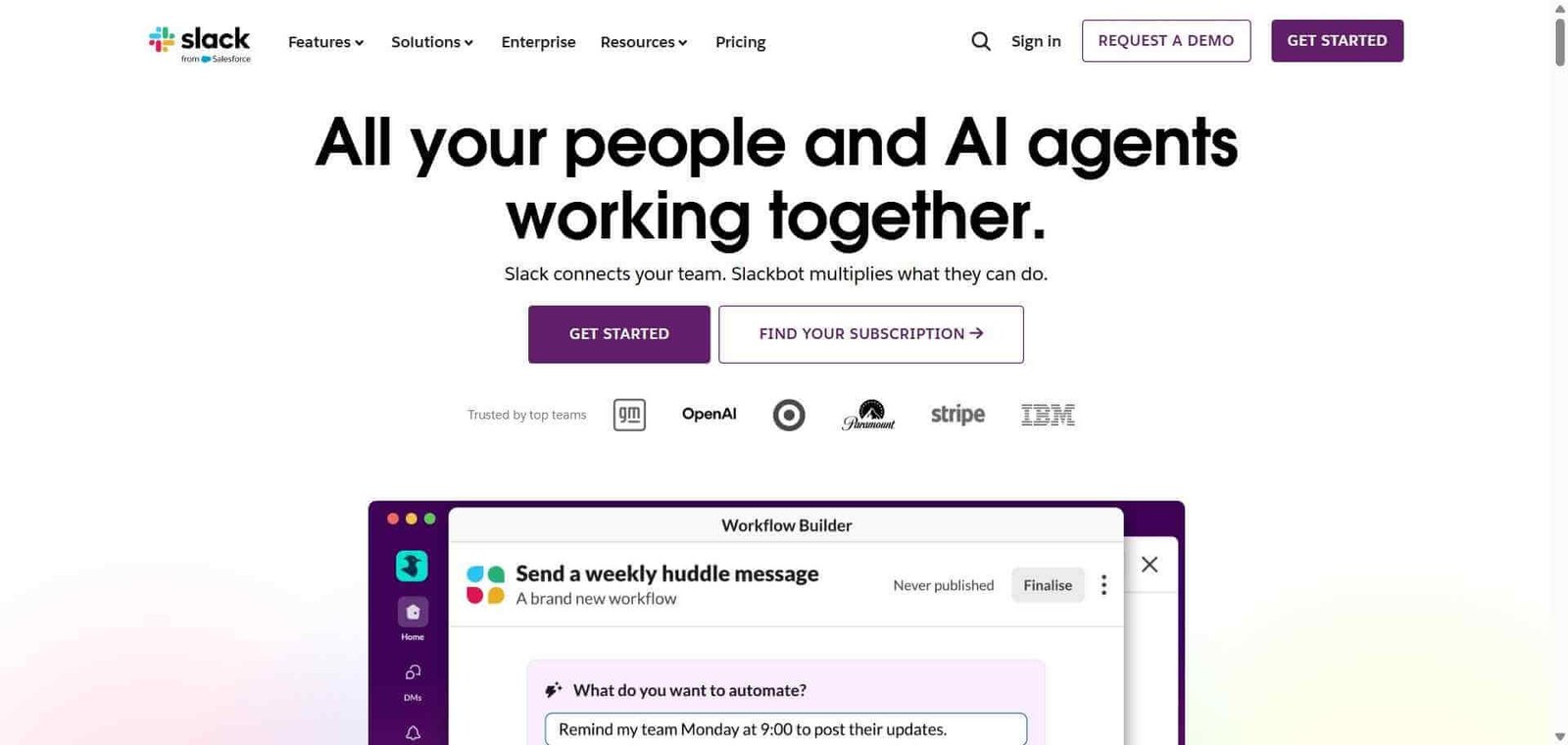 Slack Webpage