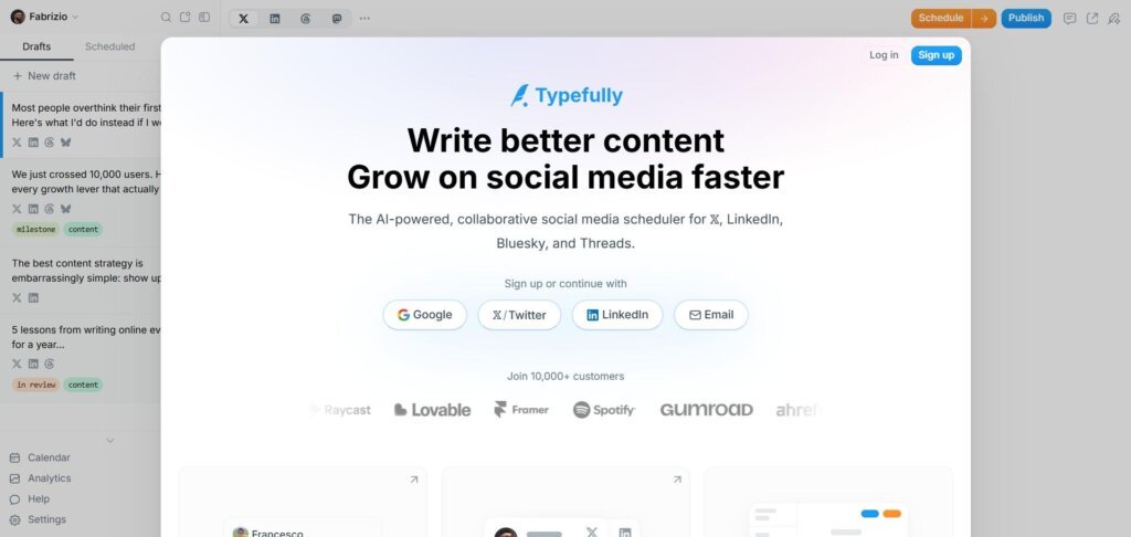Typefully Webpage