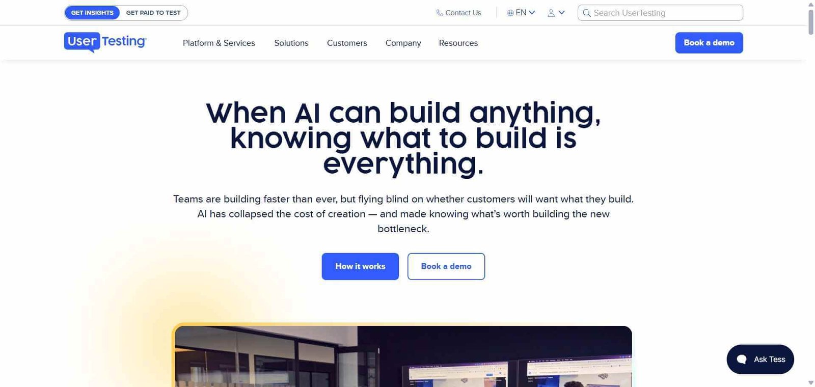 UserTesting Webpage