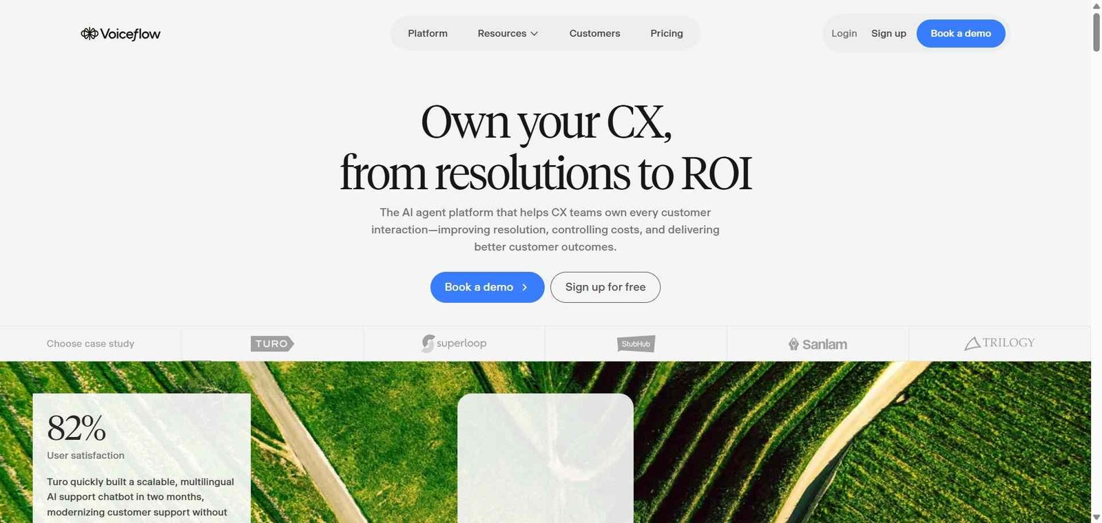 Voiceflow Webpage