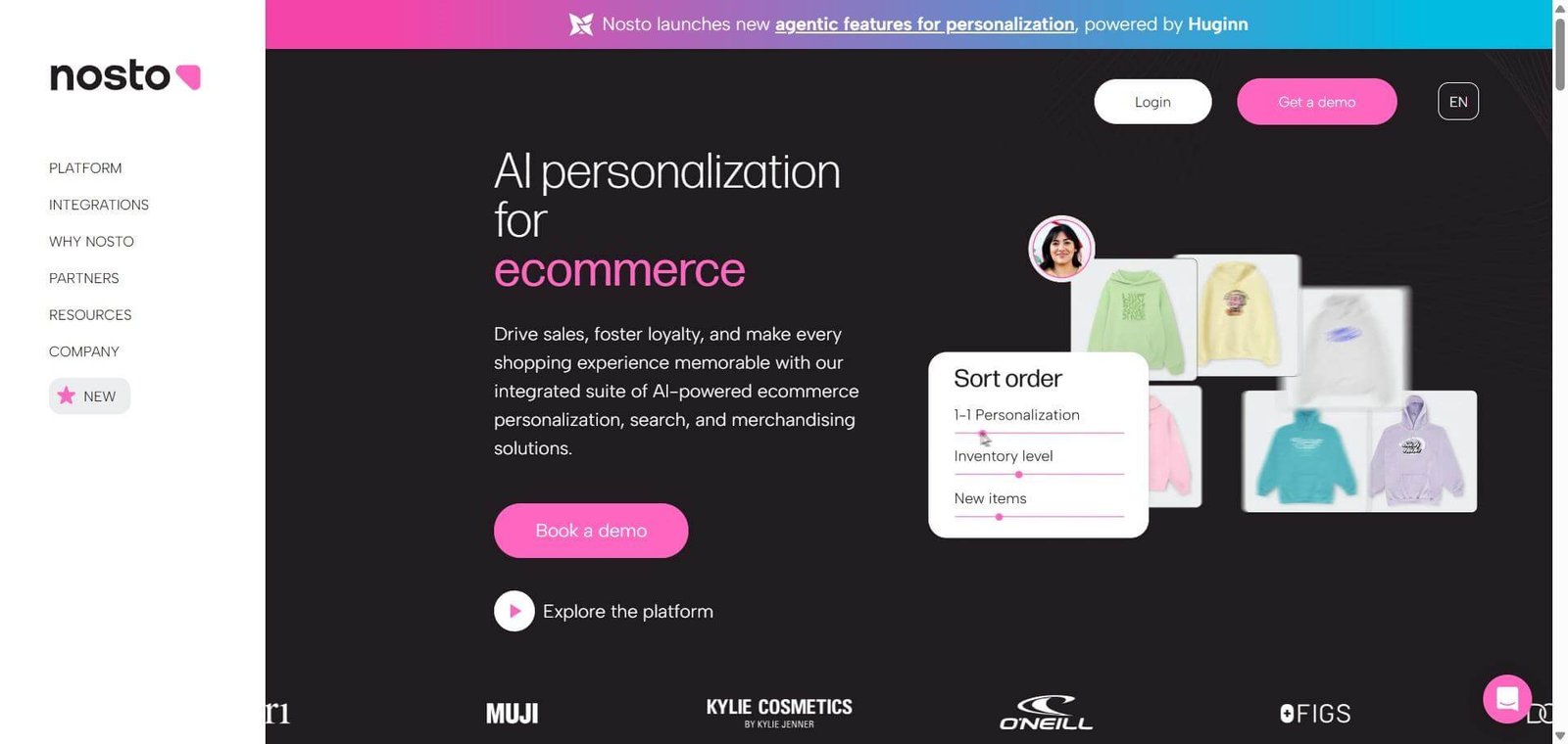 Nosto Webpage