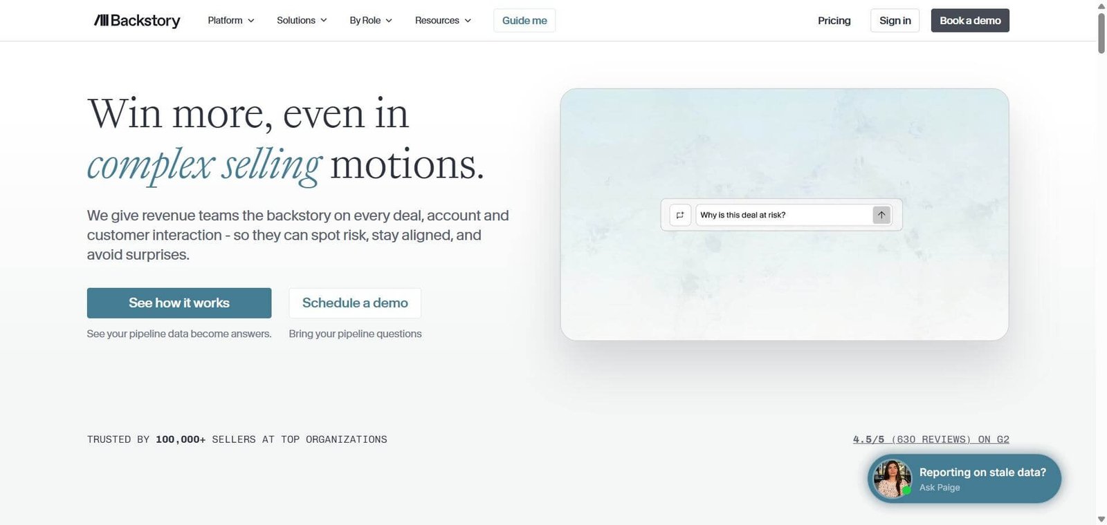 Backstory Webpage