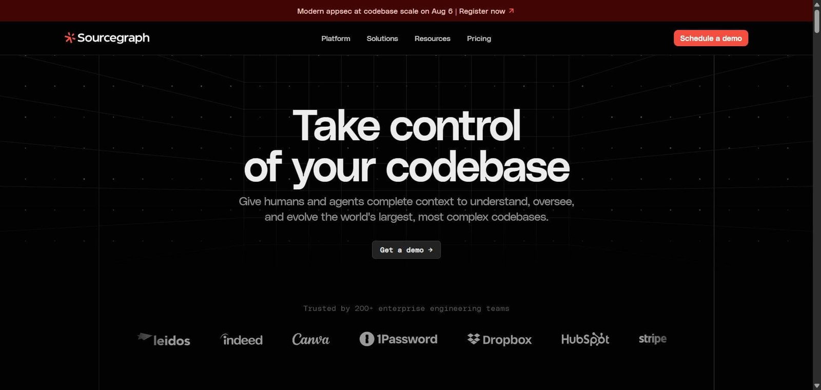 Sourcegraph Cody Webpage