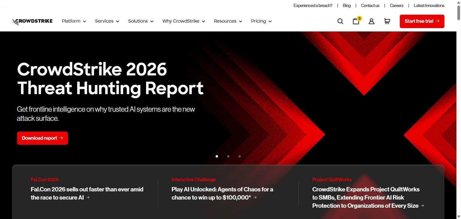 CrowdStrike Webpage