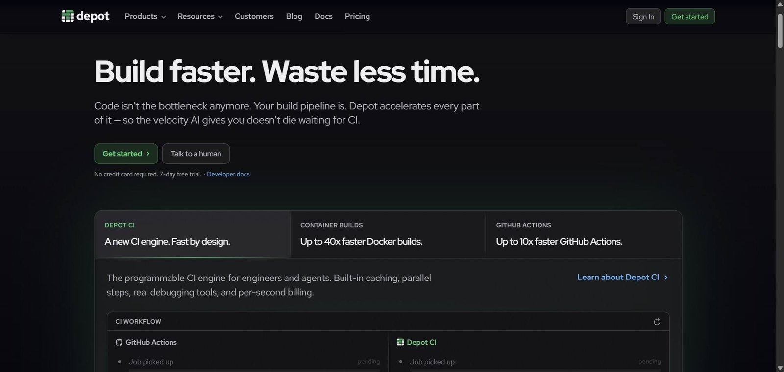 Depot Webpage