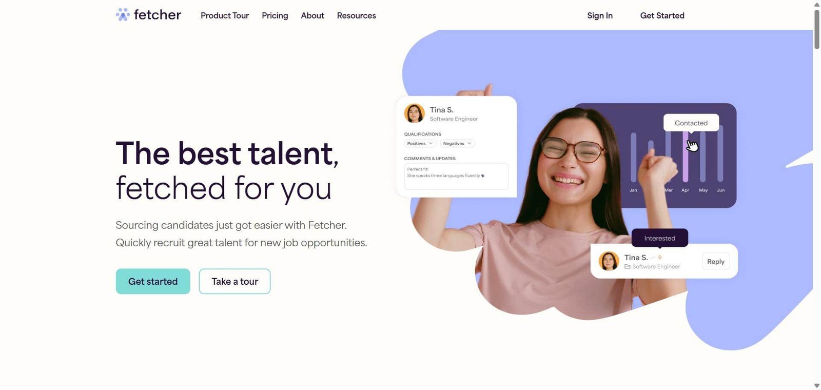 Fetcher AI Webpage