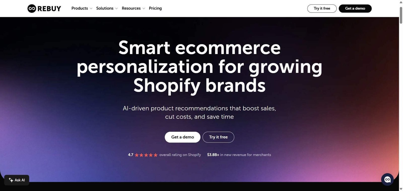Rebuy Webpage