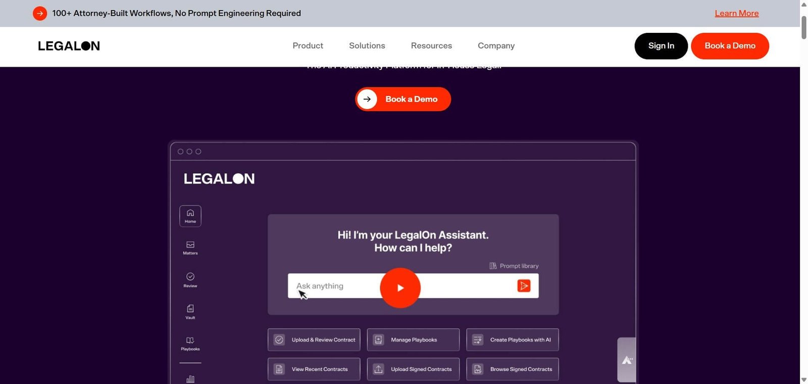 LegalOn Webpage