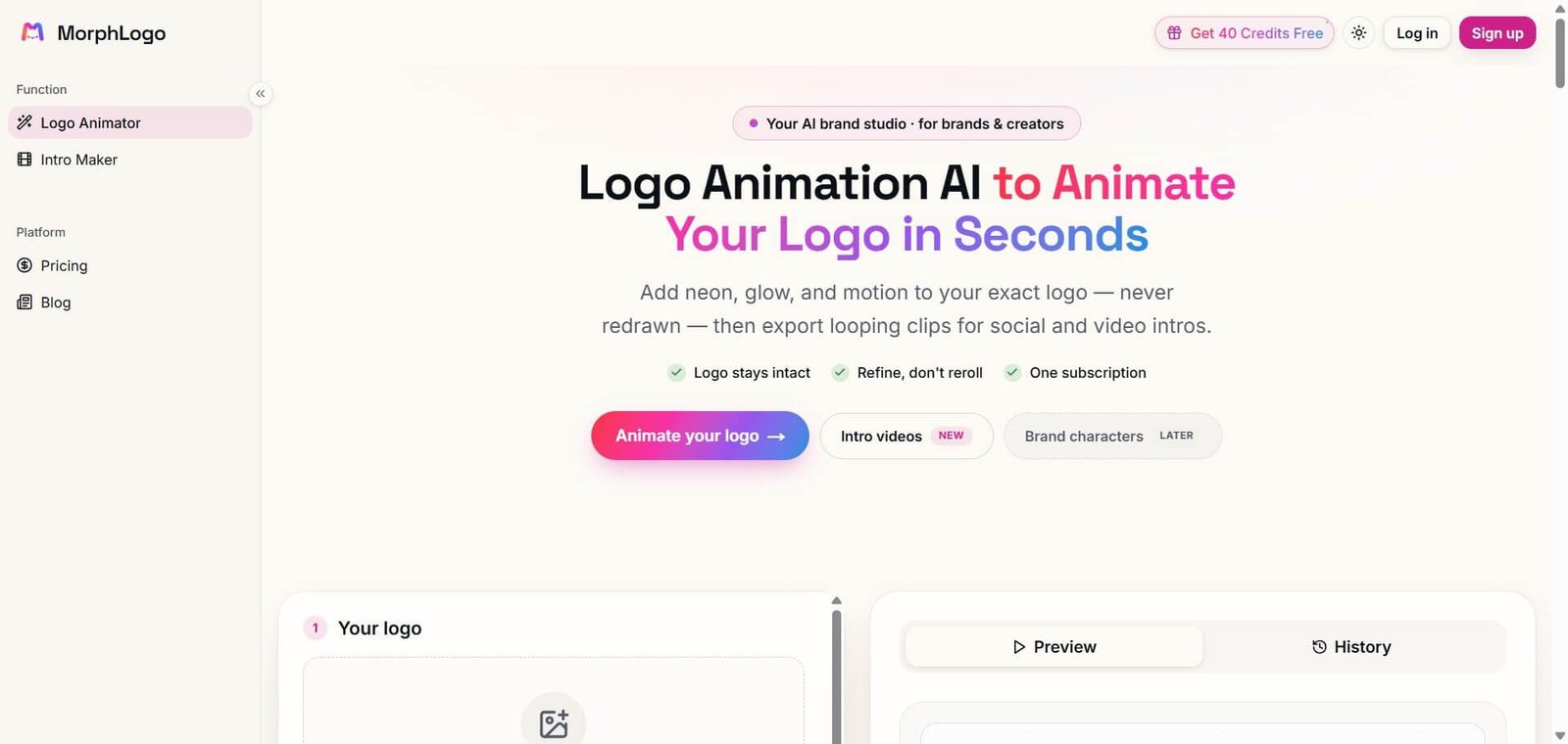 MorphLogo Webpage