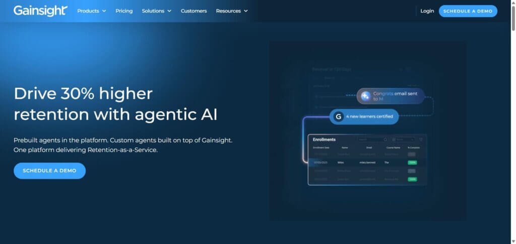 Gainsight Webpage