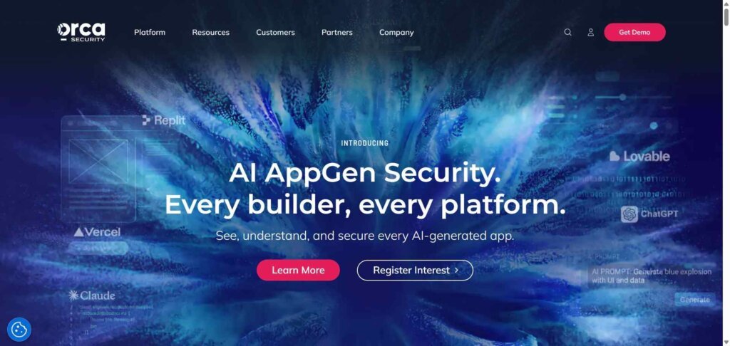 Orca Security Webpage