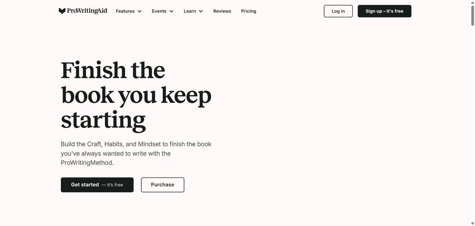 ProWritingAid Webpage