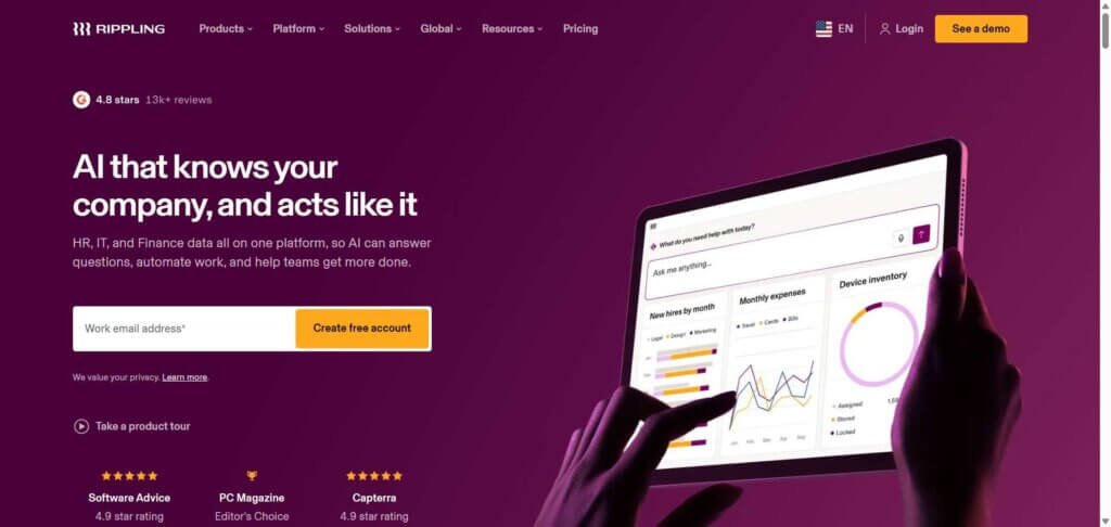 Rippling Webpage